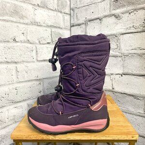 Purple and Pink Kids Winter Snow Boots